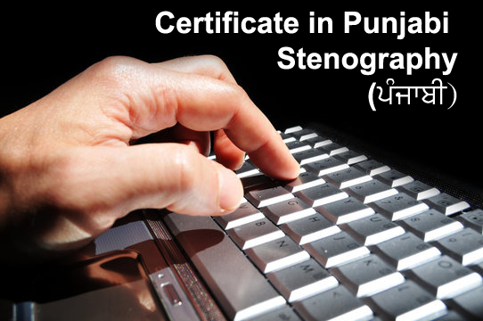Certificate in Punjabi Stenography